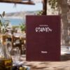 Classic Brown – kožni meni sa ušivenim koricama